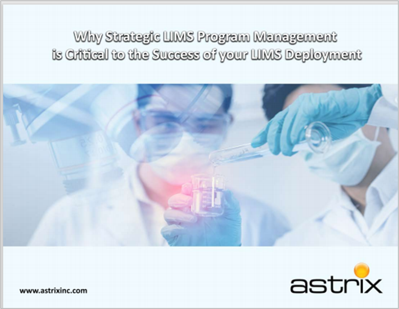 eBook - Why Strategic LIMS Program Management is Critical to the Success of your LIMS Deployment