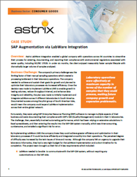 CASE STUDY: SAP Augmentation via LabWare Integration 